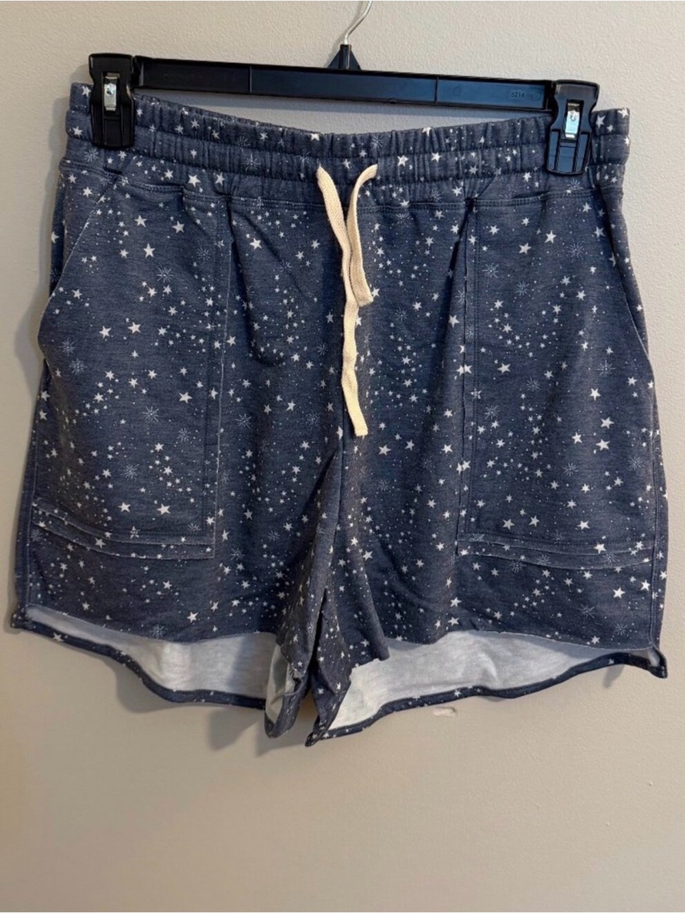 LA Threads Active Navy Star Print Shorts, NWOT, Women’s Medium - Picture 2 of 5